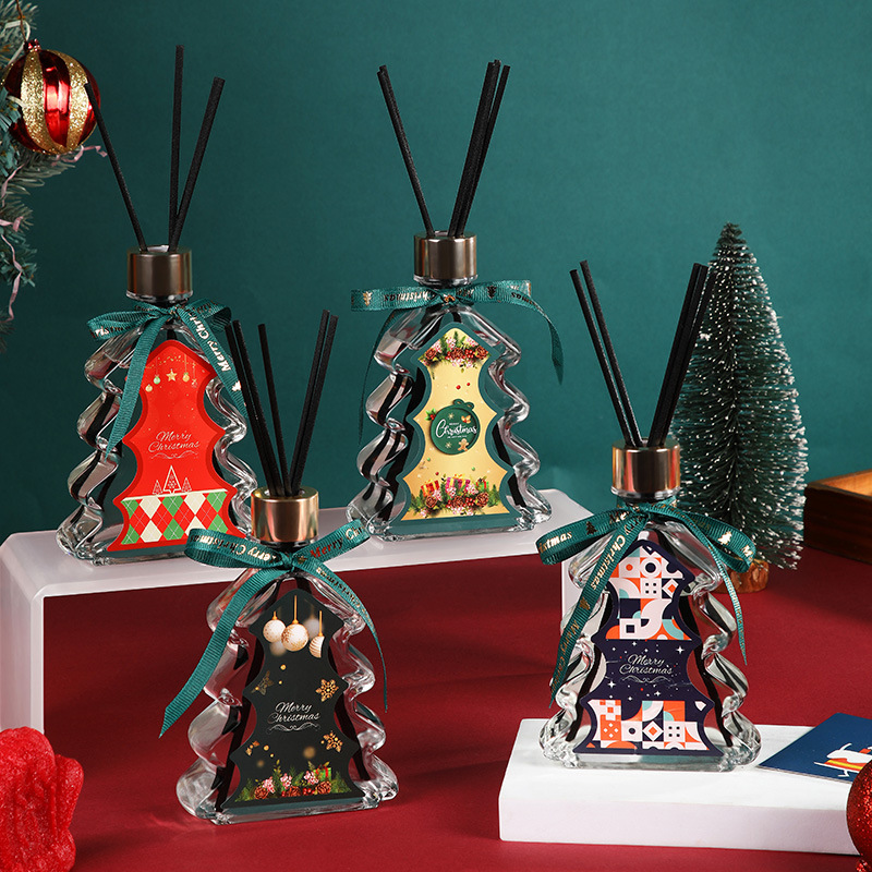 Home Fragrance Set Gift - 200ml Creative Christmas Aromatherapy Tree Reed