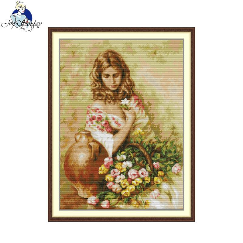Home Fragrance Set Gift - Joy Sunday Floral Fragrance Cross Stitch