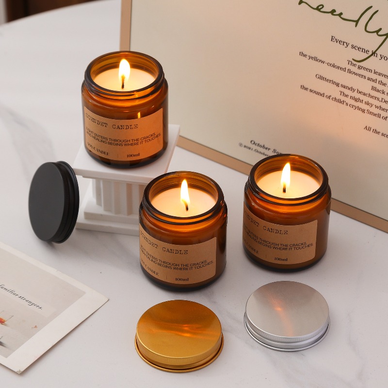 Amber Jar Soy Wax Scented Cand - Amber Jar Candle 评论和价格