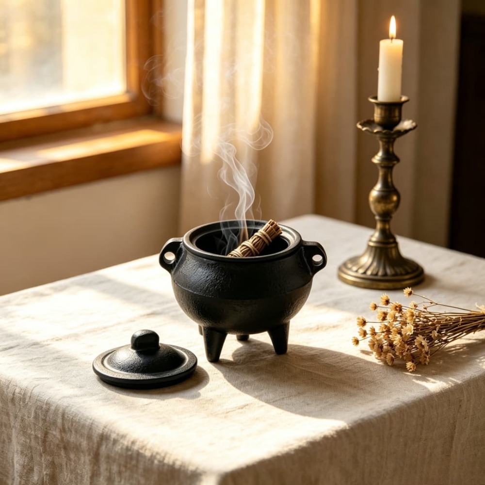 Mini Cast Iron Cauldron Incens - Home Fragrance Miniso 评论和价格