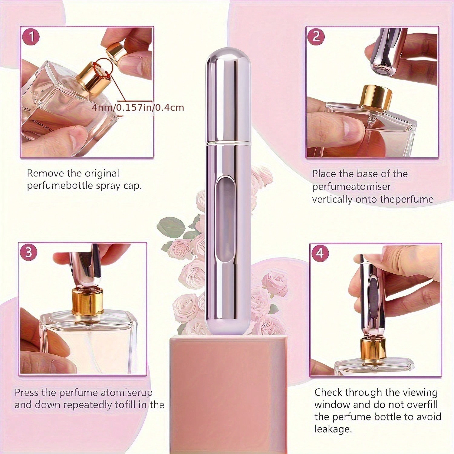 1PC 10ml Portable Perfume Trav - Perfume Atomizer Travel 评论和价格