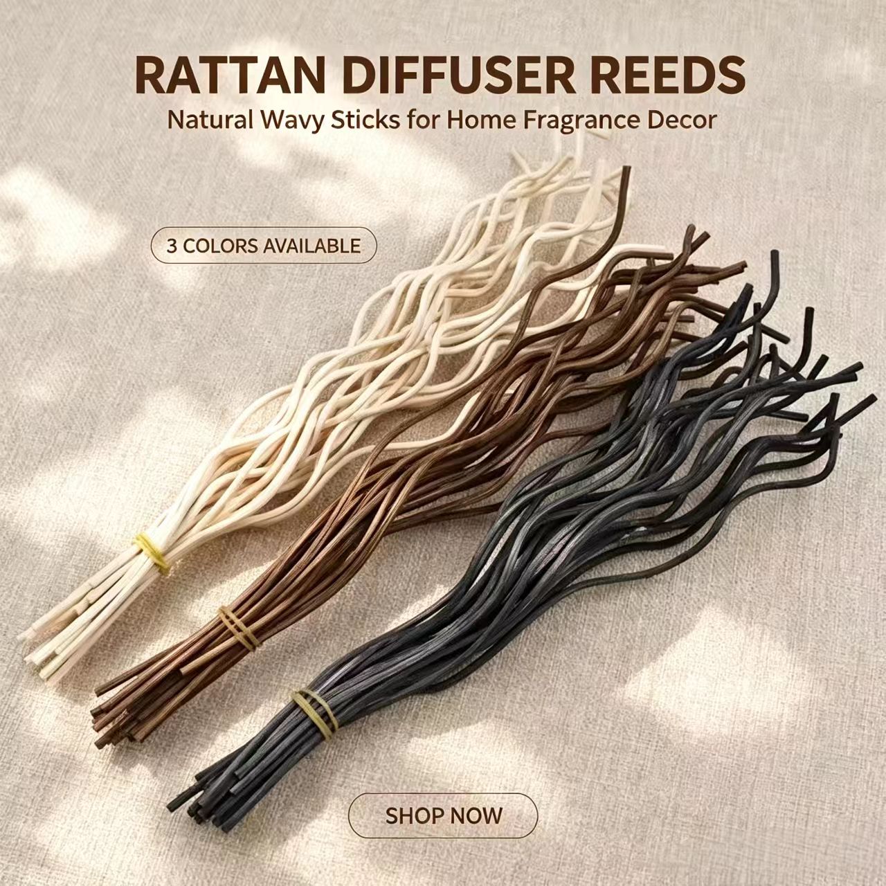 20Pcs Long Wavy Rattan Reed Di - Home Fragrance M&S Disinfectant Hack 评论和价格