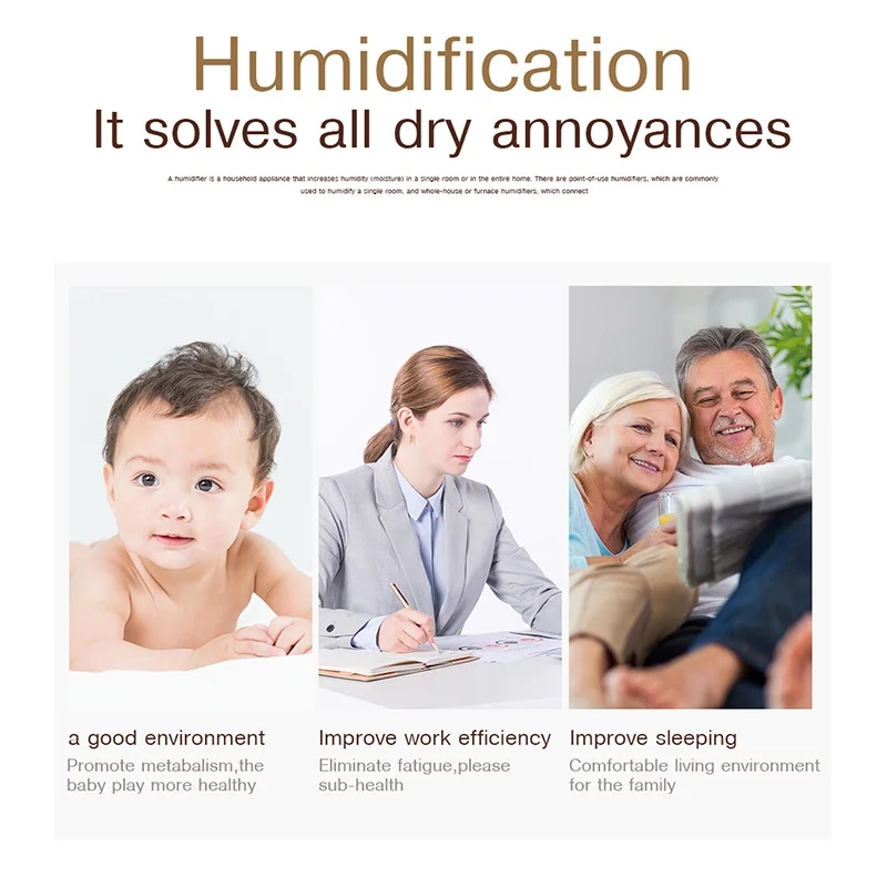 Home Wood Grain Air Humidifier - Home Fragrance Mist 评论和价格
