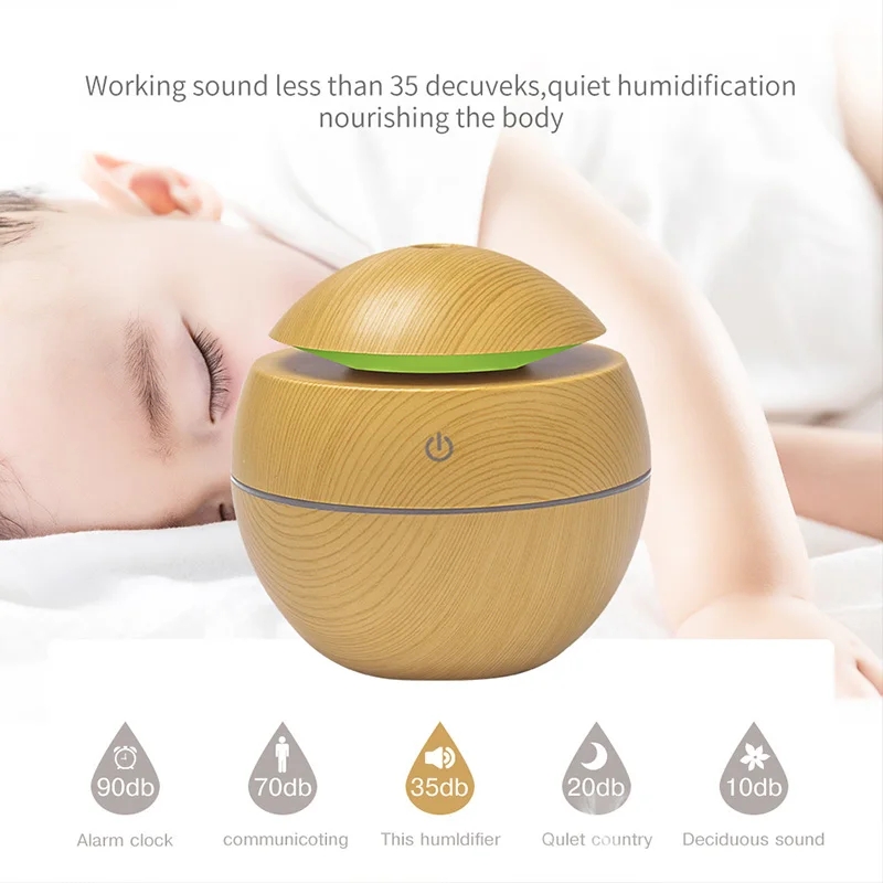 Home Wood Grain Air Humidifier - Home Fragrance Mist 评论和价格