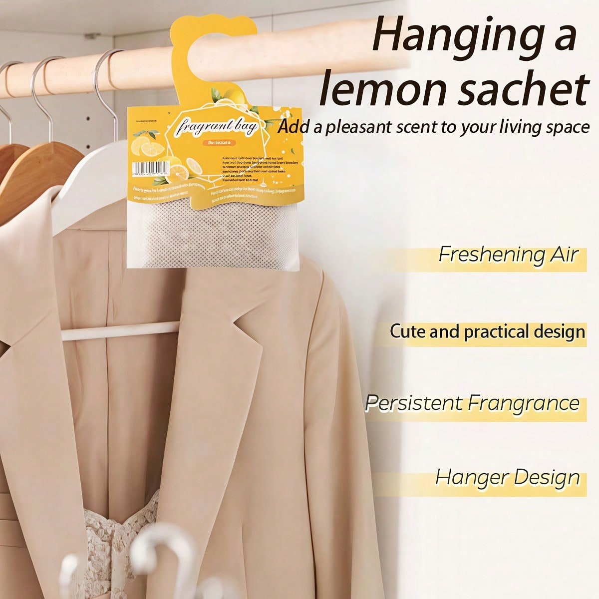 Hanging Lemon Scented Sachets, - Home Fragrance M&S Disinfectant Hack 评论和价格