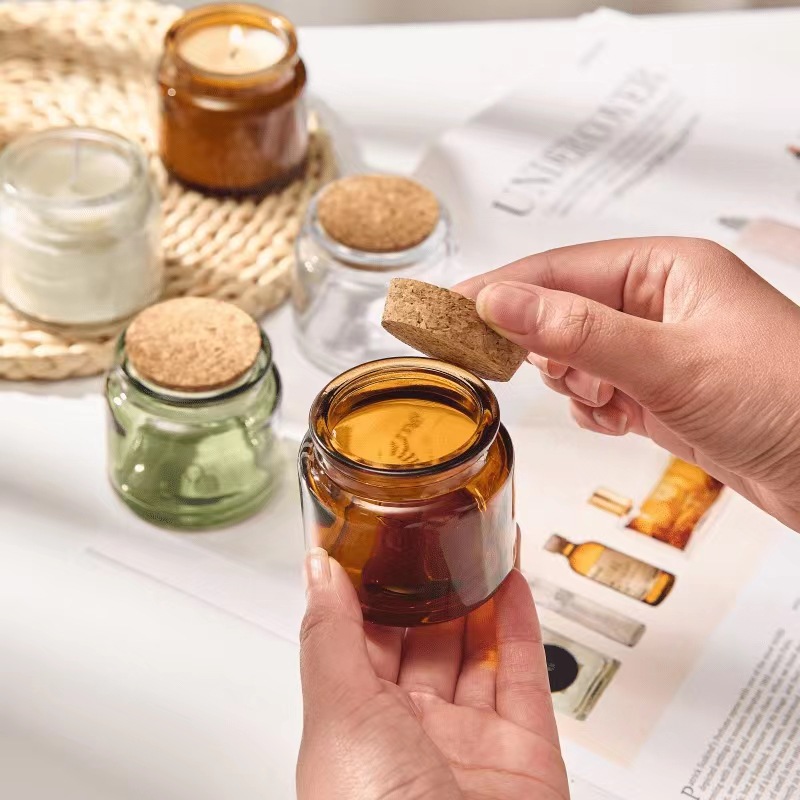 60pcs DIY Candle Glass Cups wi - Amber Jar Candle 评论和价格