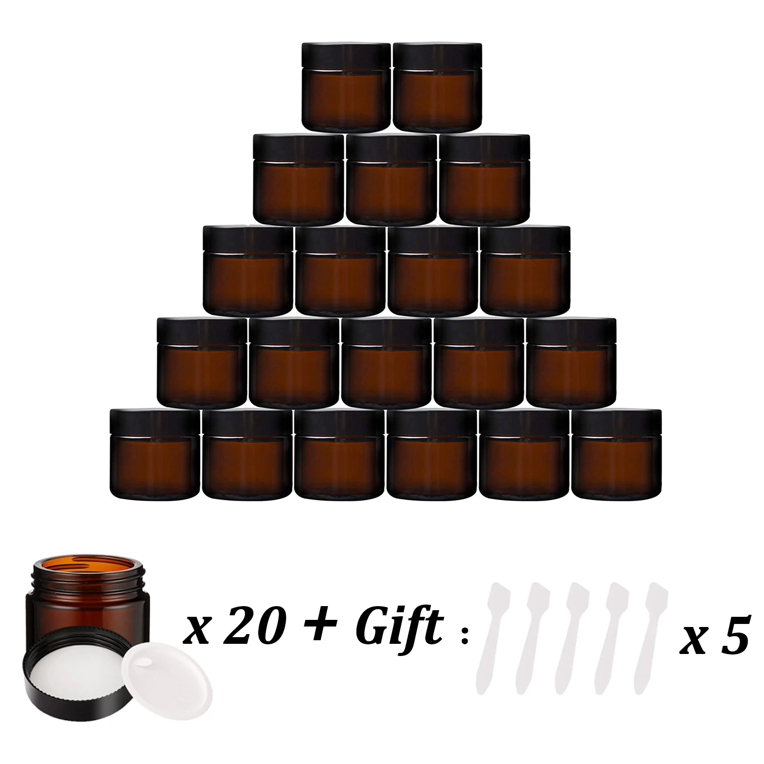 20PCS Small Amber Glass Jars w - Amber Jar Candle 评论和价格