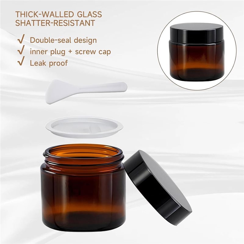 For Homemade Cosmetics, Balms, - Amber Jar Candle 评论和价格