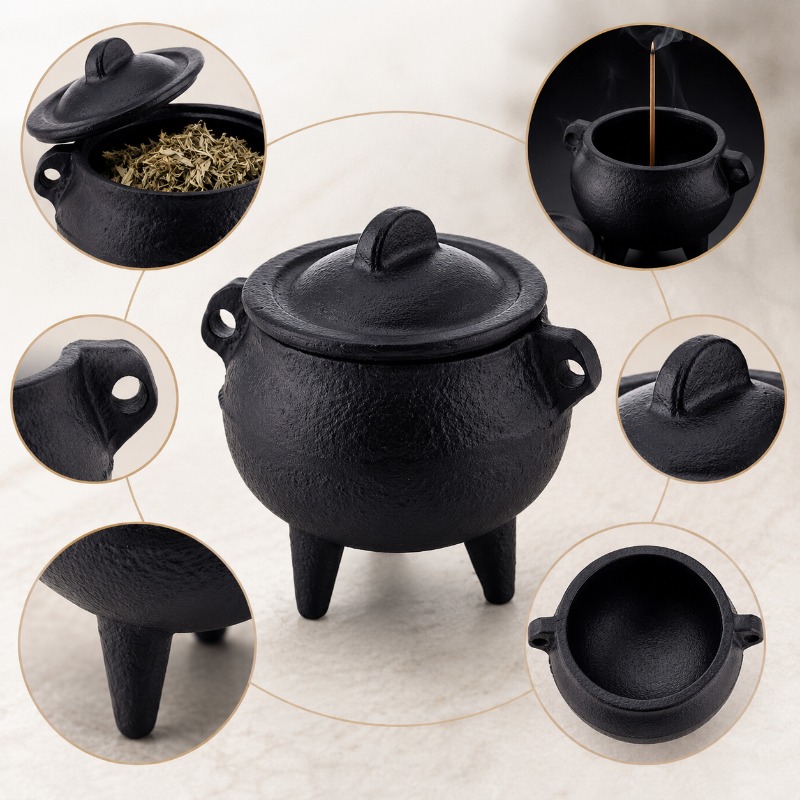 Retro Cast Iron Incense Burner - Home Fragrance Miniso 评论和价格
