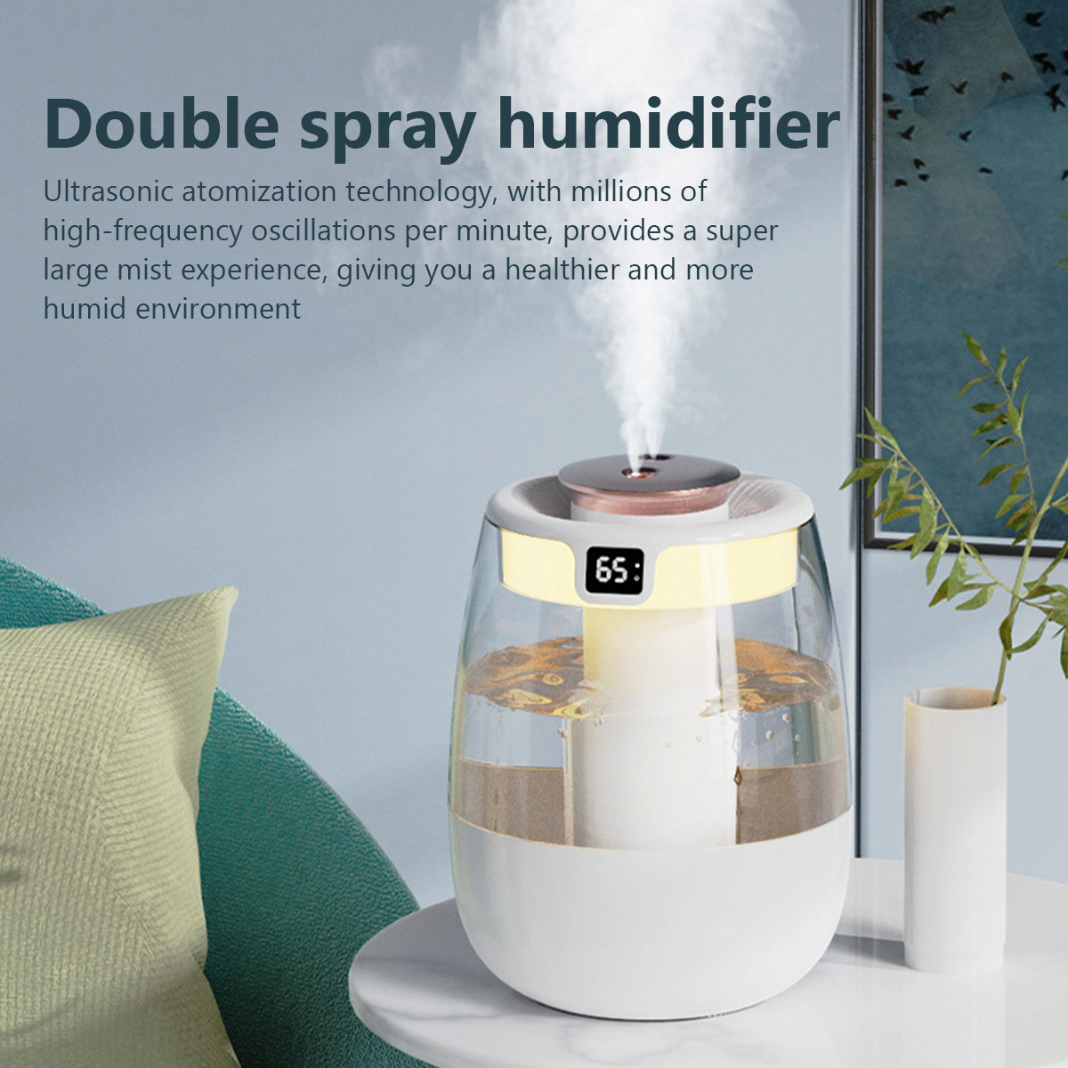 1.3L Air Humidifier Double Spr - Home Fragrance Mist 评论和价格