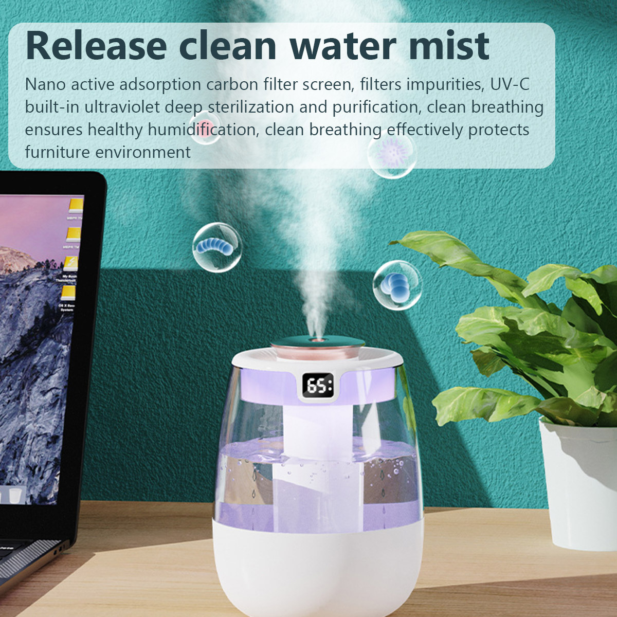 1.3L Air Humidifier Double Spr - Home Fragrance Mist 评论和价格