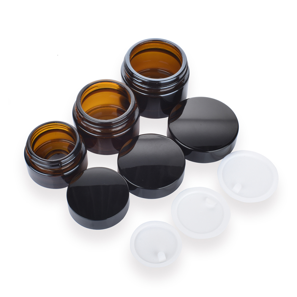Amber Glass Jar Light Proof Sk - Amber Jar Candle 评论和价格